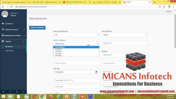 AUTOMOTIVE CAR SELLING SOFTWARE SOLUTION IN PHP CODEIGNITER MVC FRAMEWORK