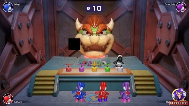 Blue Yoshi plays Mario Party Superstars Minigames | PURPLE vs RED vs BLACK YOSHI (CPU Master) смотреть онлайн