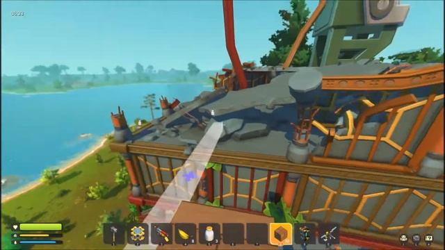 Camp Better Bot - Building a lumber vehicle in Scrap Mechanic Survival смотреть онлайн