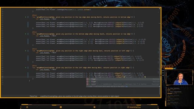 [EN/NL] LiveCoding sesh with the Mars Rover Kata in Kotlin - Part 2 смотреть онлайн