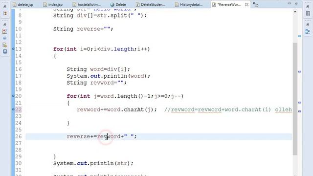 How to reverse a string without changing position in java - Hindi смотреть онлайн