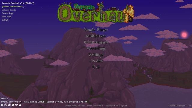 Terraria Overhaul Music - "Journey's Beginning" - Theme of the Modern Title Screen смотреть онлайн