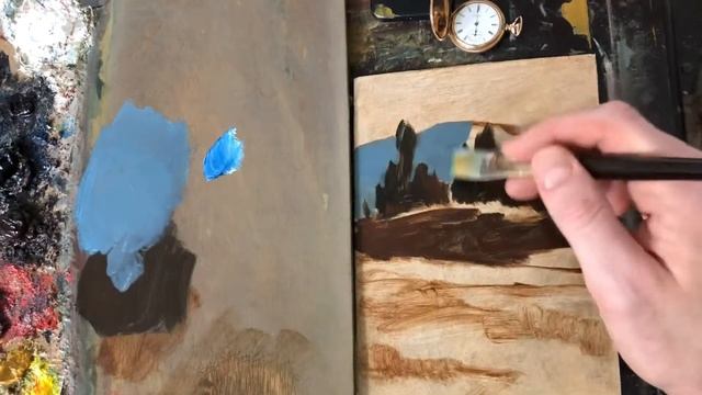 How to Use Color Temperature and Warm and Cool Colors to Create Atmospheric Perspective in Painting смотреть онлайн