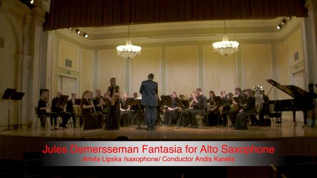 Jules Demersseman - Fantaisie for Alto Saxophone - Arnita Lipska saxsophone смотреть онлайн