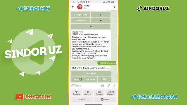 TELEGRAMDA TUGMALI POST YASASH смотреть онлайн