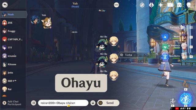Chat with Colored & LARGE text【Genshin Impact】 смотреть онлайн