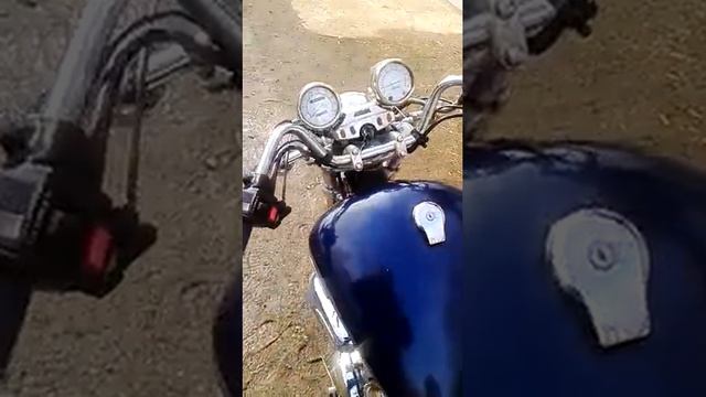 Работа двигателя мотоцикла Yamaha XV750 Virago 1986г 55R-330297 смотреть онлайн
