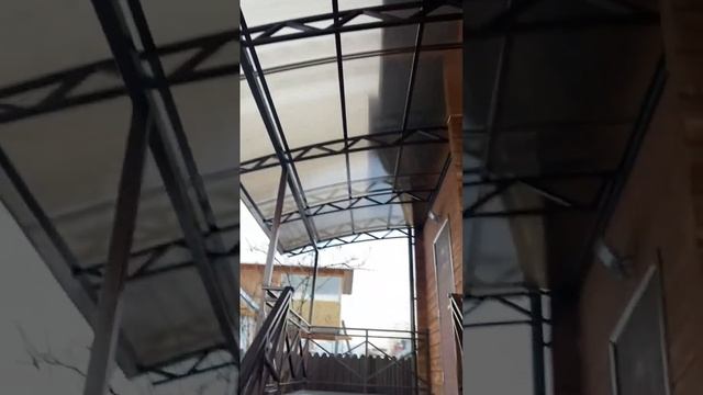 Собрали очередную входную группу | Навесы Спецкаркас