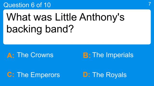 1950s Song Quiz