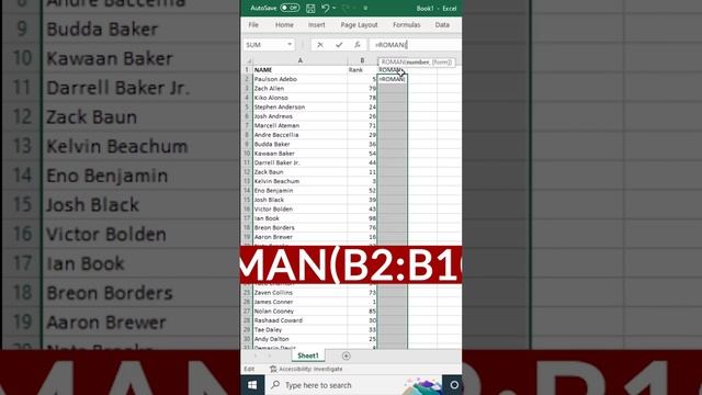 Convert Numbers In Roman number In excel | Advance Excel Formula | MyExcelGeeks смотреть онлайн
