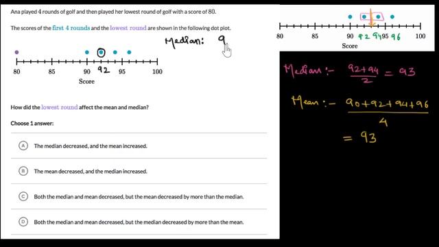 Impact on median & mean: removing an outlier (Hindi) смотреть онлайн