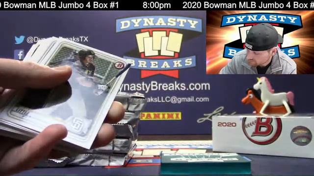 2020 Bowman Baseball Card Jumbo 4 Box Half Case Break #2 Sports Cards смотреть онлайн