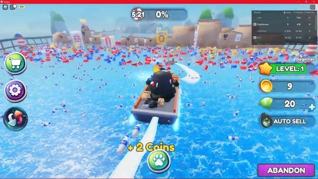 Roblox Sea Cleaning Simulator in a Nutshell, Getting on Leaderboards!!! смотреть онлайн