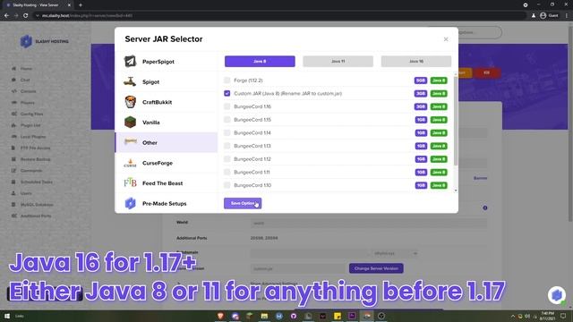 How to install a Custom JAR on a Minecraft Server | Minecraft Tutorial | Slashy Hosting смотреть онлайн