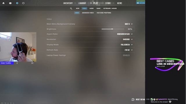 twitch reacts to Kjaerbye's Video Settings! (CS2) смотреть онлайн