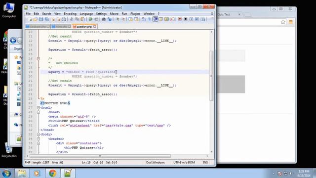 PHP and MySQL Quiz App Complete смотреть онлайн