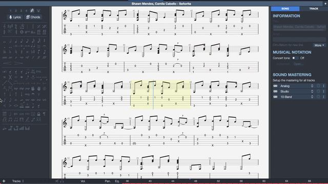 Shawn Mendes, Camila Cabello - Señorita Fingerstyle Guitar Tab смотреть онлайн