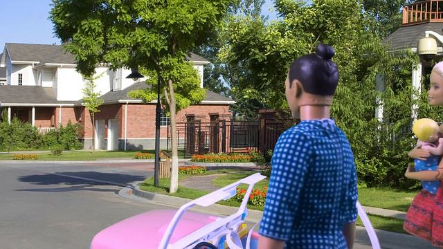Barbie and Ken bring a baby to the mall to buy a new clothes toy story смотреть онлайн