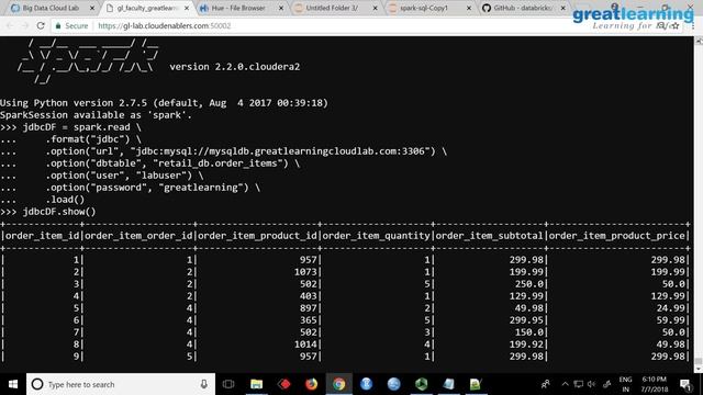 Big Data on Spark | Tutorial for Beginners [Part 25] | Spark - Reading from RDBMS | Great Learning смотреть онлайн