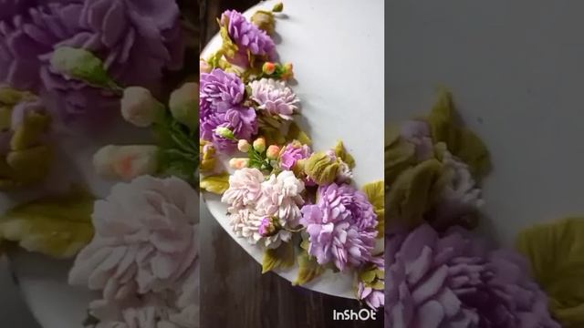 Творожная крем-паста. Хризантемы. смотреть онлайн