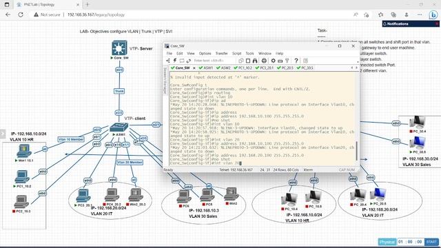 Switching Concepts Communicate with 2 different LAN SVI LAB on PNET | EVE-NG Part 4 смотреть онлайн