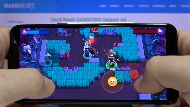Gameplay of Brawl Stars on SAMSUNG Galaxy A6 – Gaming Test смотреть онлайн
