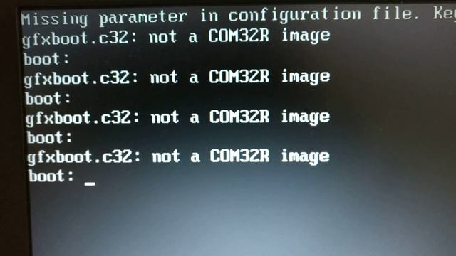 Linux error quick fix ! gfxboot.c32: not a COM32 image boot смотреть онлайн