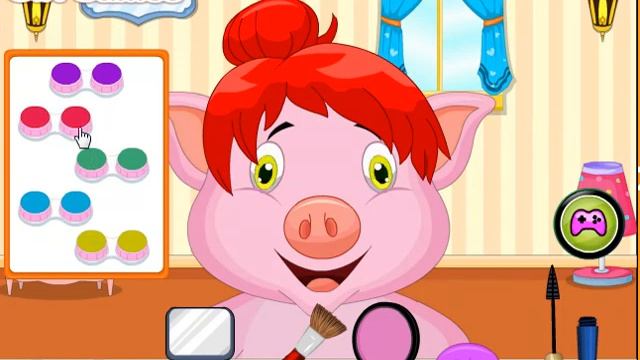 Princess Piggy Hair Salon fun and game смотреть онлайн