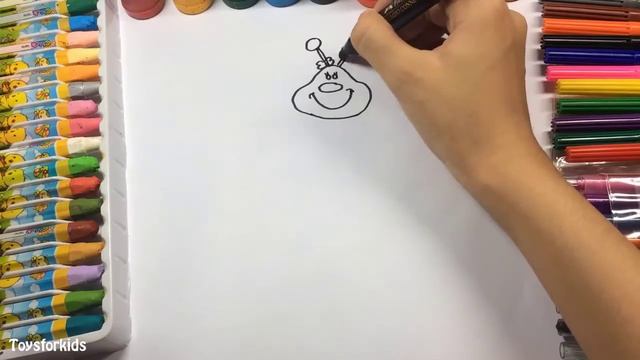 Как рисовать дом для детей и художественную раскраску с цветным маркером смотреть онлайн