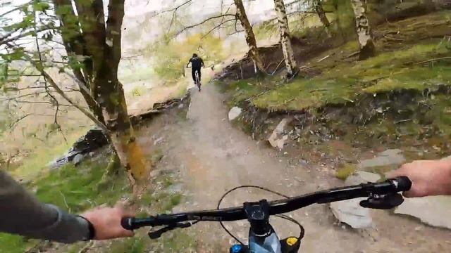 RIDING DOWNHILL FREERIDE LINES ON A DIRT JUMP BIKE FEELS INSANE!!