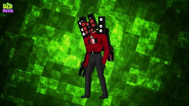 Titan Speaker Man vs 100 Skibidi Toilet #2: Ben 10 Skibidi Toilet #26 Transformation Animation смотреть онлайн