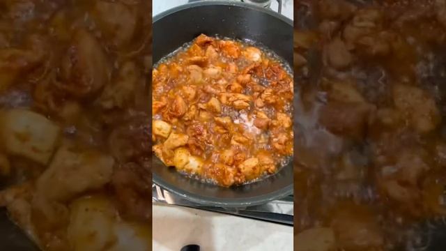 Салат из баклажанов и курицы очень вкусный даже можно на обед кушать #cooking #recipe #food смотреть онлайн