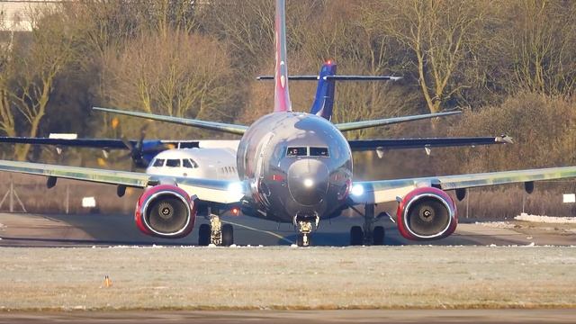 COLDEST Day Of The Year At Manchester Airport | 4K Plane Spotting