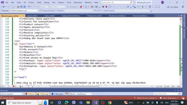 BE#5. Chuyen cac trang FE từ empty project sang project ASP NET MVC смотреть онлайн