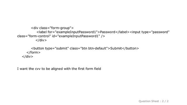 HTML : Create bootstrap form having horizontal and vertical form field смотреть онлайн