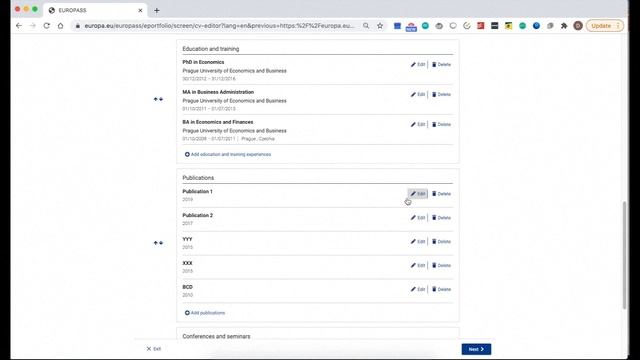 importing Your Europass CV смотреть онлайн