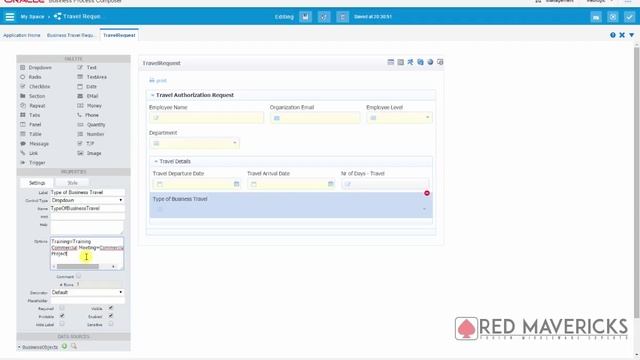 Oracle PCS Travel Request Management - Process Form Creation смотреть онлайн