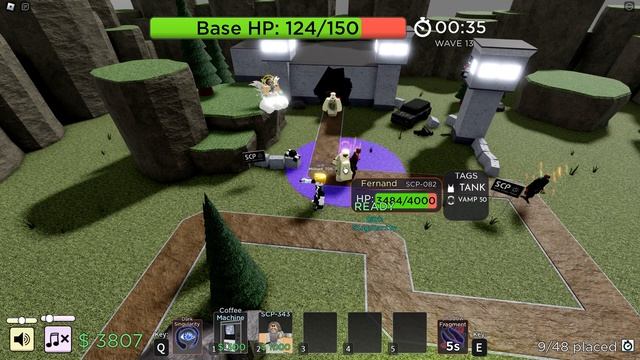 ONLY SCP-343 without support Calamity Medium MODE - Roblox SCP Tower Defense смотреть онлайн