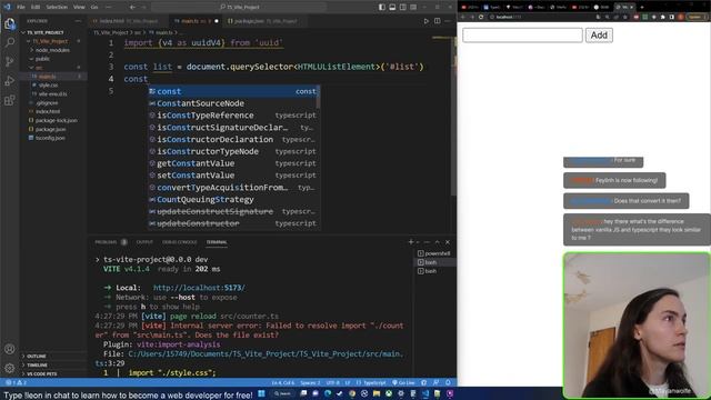 #100Devs - Let's Build a Project with TypeScript and Vite! смотреть онлайн