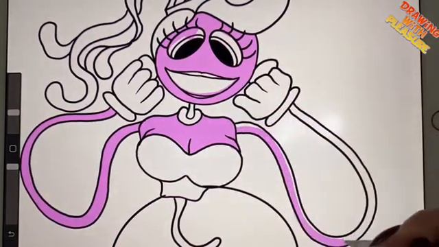 Mommy Long Legs from Poppy play time 2 | Drawing смотреть онлайн