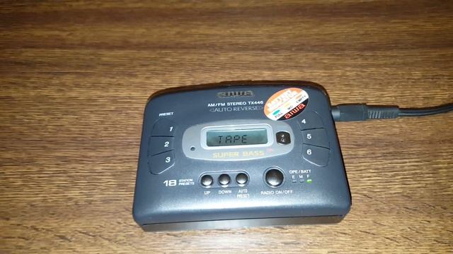 Aiwa HS-TX446. Кассетный плеер. смотреть онлайн