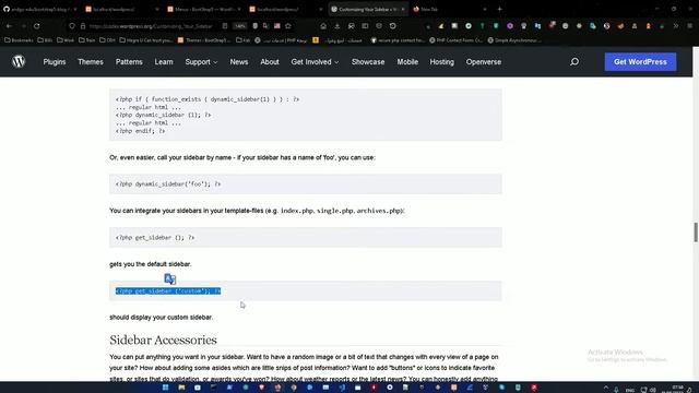 Custom WordPress Theme Development (2022) #15 - Dynamic SideBar - sidebar-custom.php смотреть онлайн