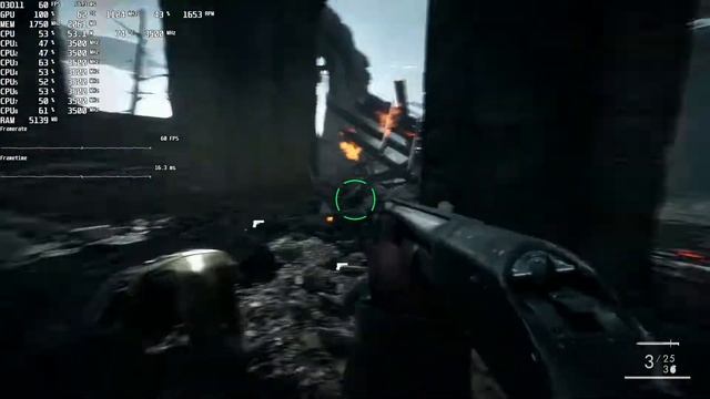 Battlefield 1(Singleplayer). FPS Test AMD Radeon RX 460 (INTEL Xeon E3 1270) смотреть онлайн