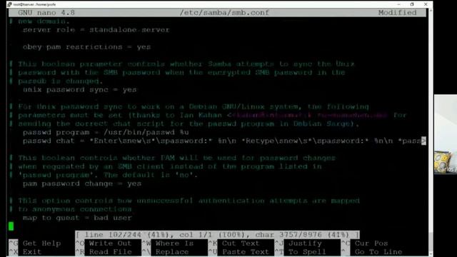 instalación y configuración de Samba y crear una Carpeta Publica y privada смотреть онлайн