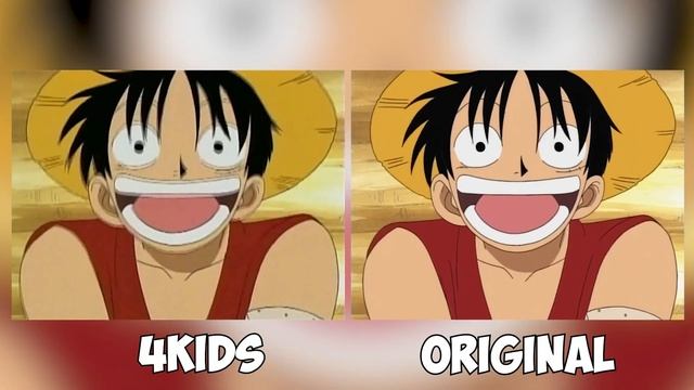 One Piece censorship comparison смотреть онлайн
