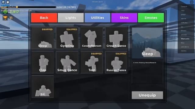 Мой инвентарь в игре evade Roblox / my inventory in game evade Roblox смотреть онлайн