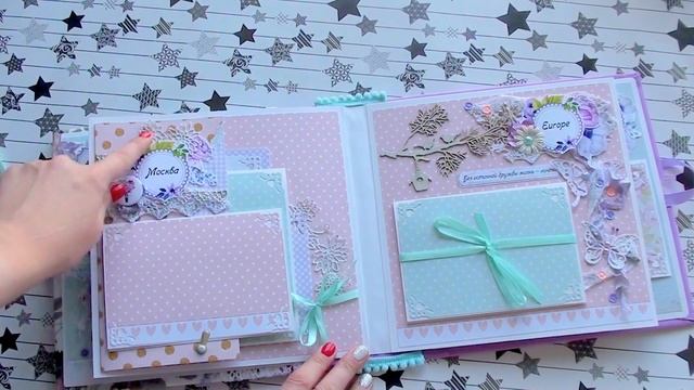 Фотоальбом о дружбе. Или подарок подруге. Скрапбукинг. смотреть онлайн