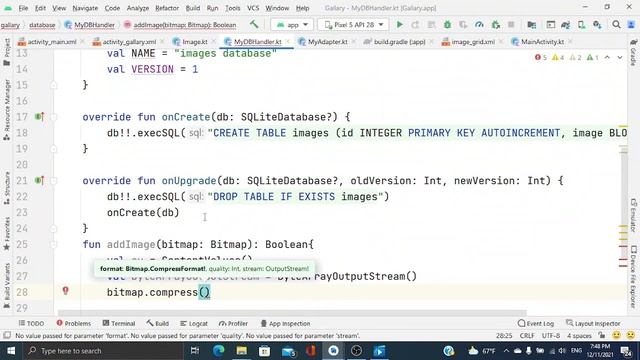 Gallery Android Application 3 (SQLite) cursor, BLOB, store image in SQLite смотреть онлайн