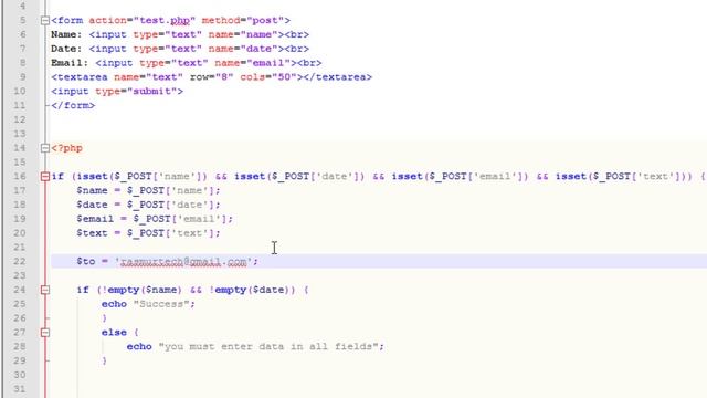 Beginner PHP Tutorial - 24 - Creating a Simple HTML Form - Part 3 - Email the HTML Form смотреть онлайн