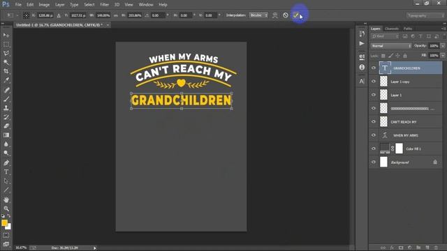 Typography T-Shirt Design for Redbubble in Photoshop Tutorial смотреть онлайн